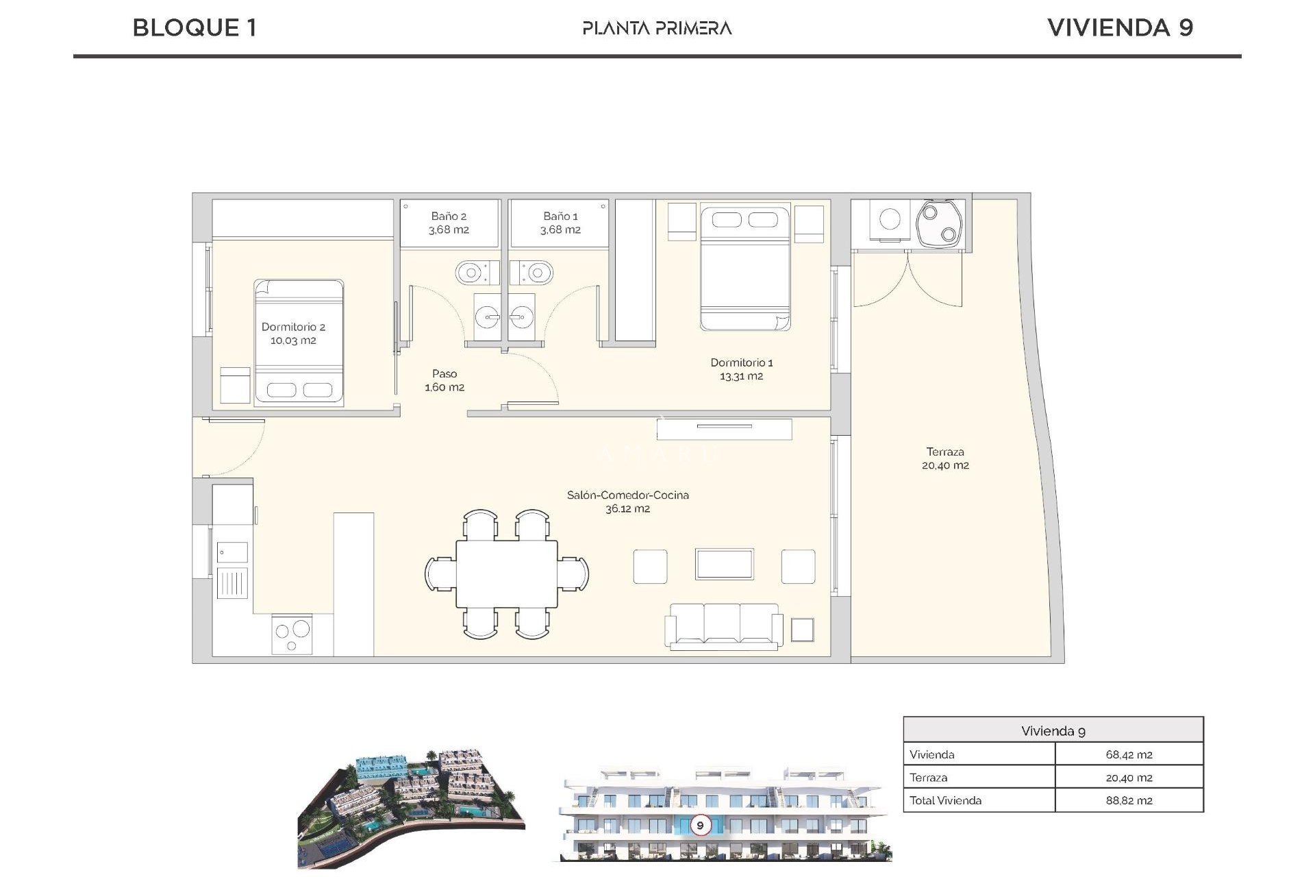 New Build - Apartment -
Finestrat - Puig Campana Golf