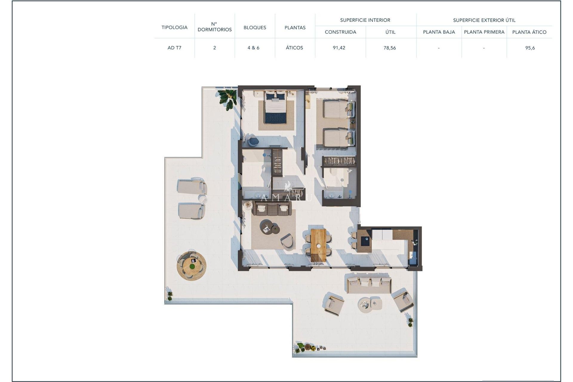 New Build - Penthouse -
Casares - Camarate