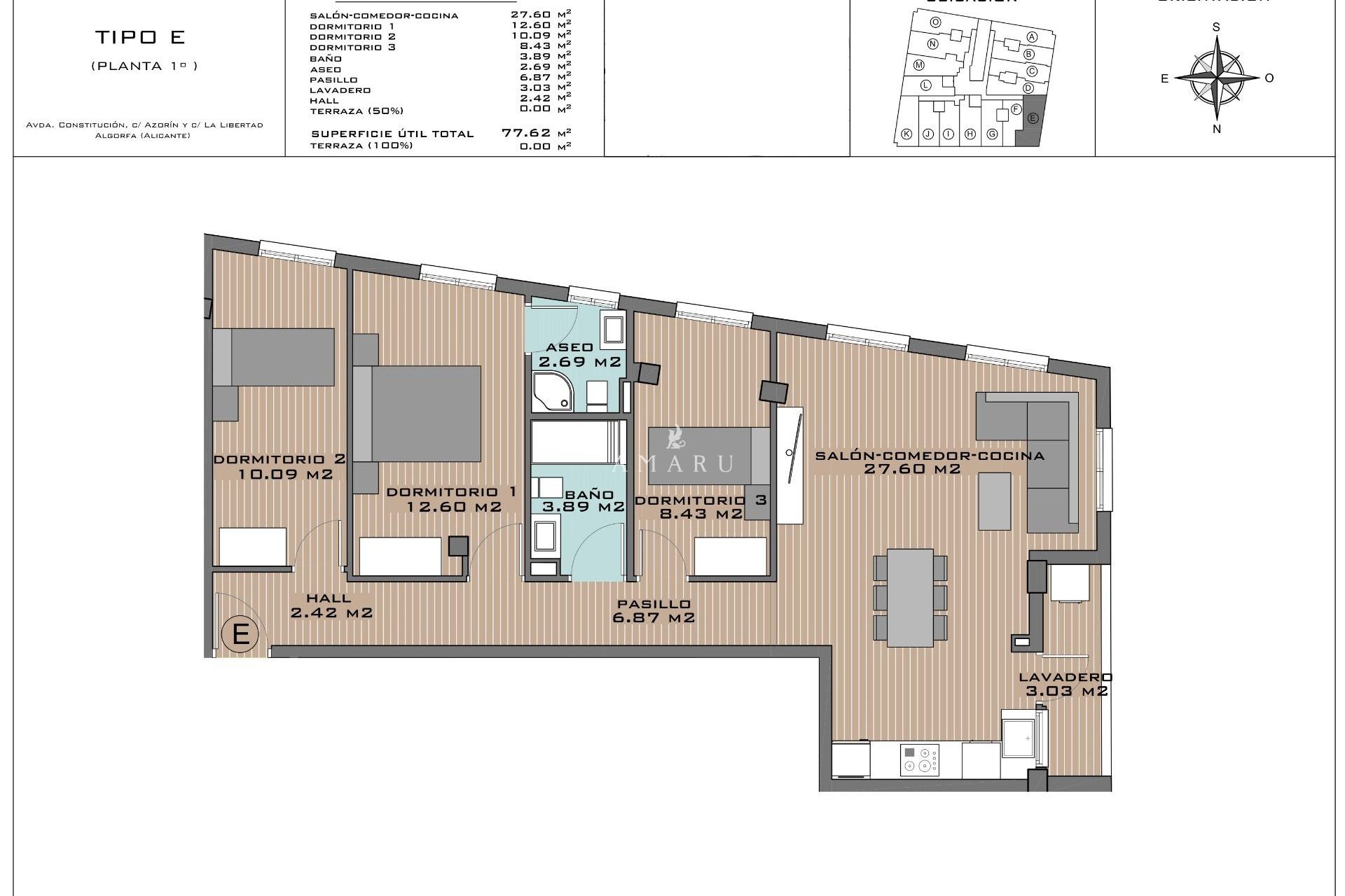 Nieuwbouw Woningen - Apartment -
Algorfa - Pueblo