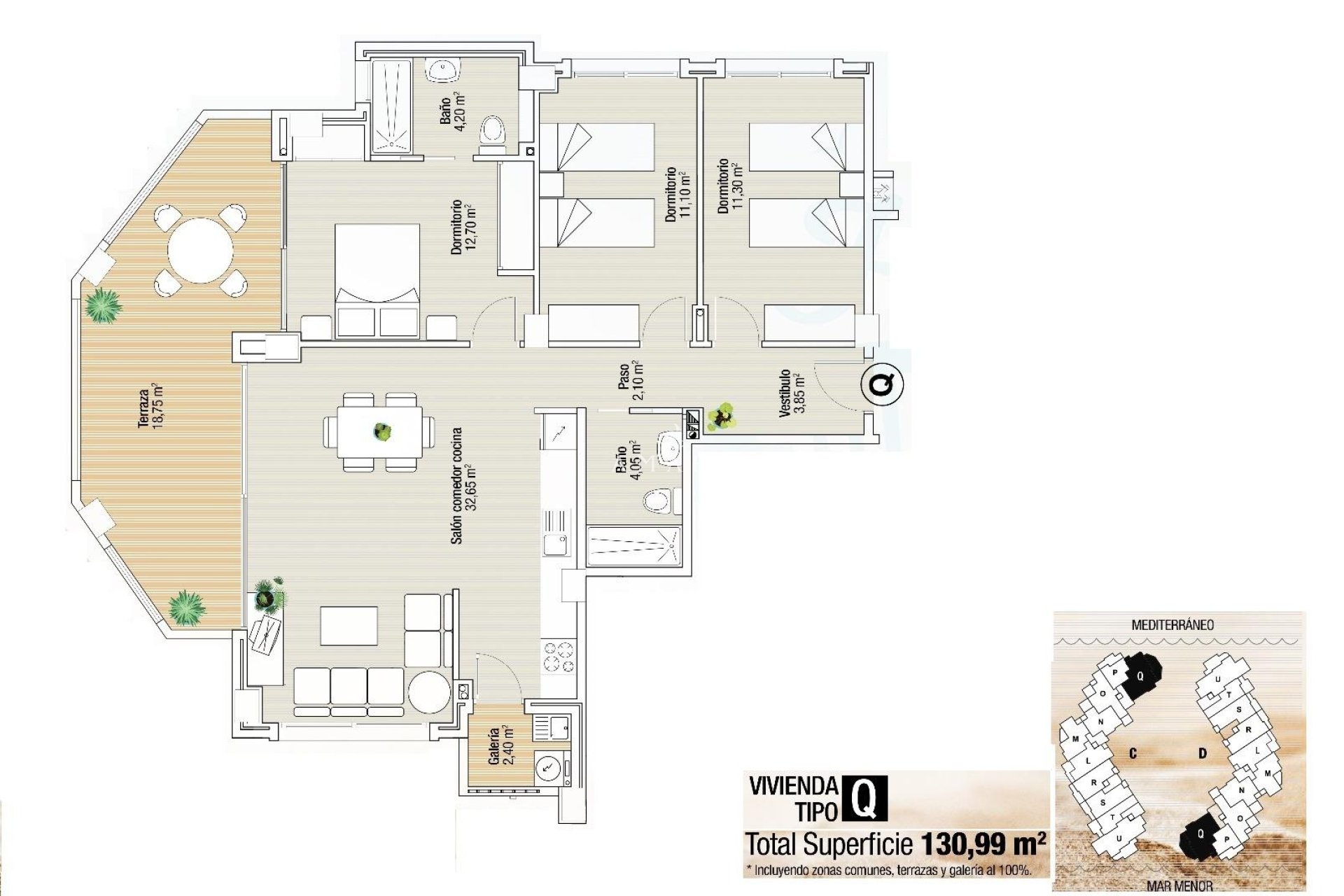 Nieuwbouw Woningen - Apartment -
La Manga del Mar Menor - La Manga