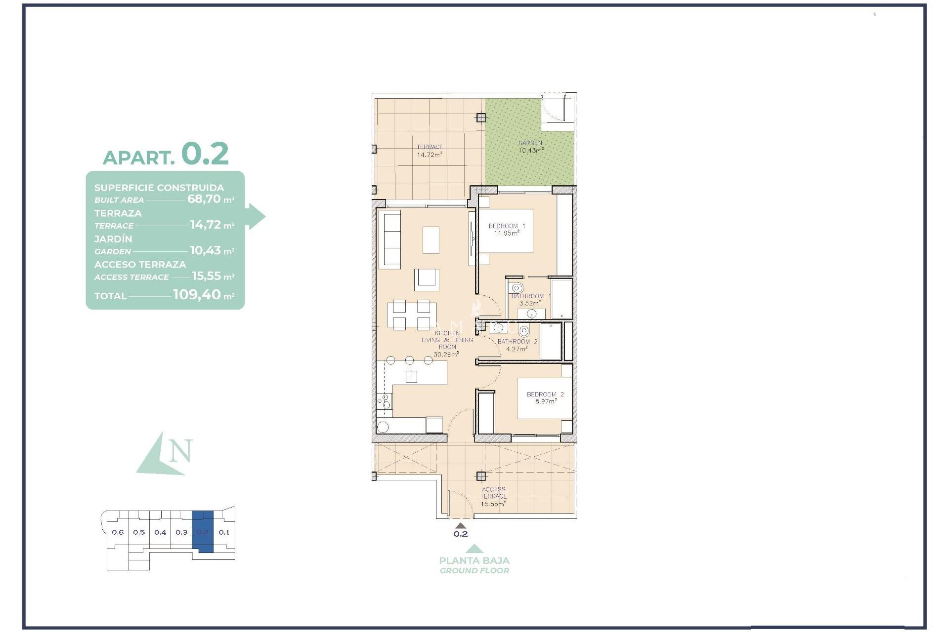 Nieuwbouw Woningen - Apartment -
Los Alcazares - Serena Golf