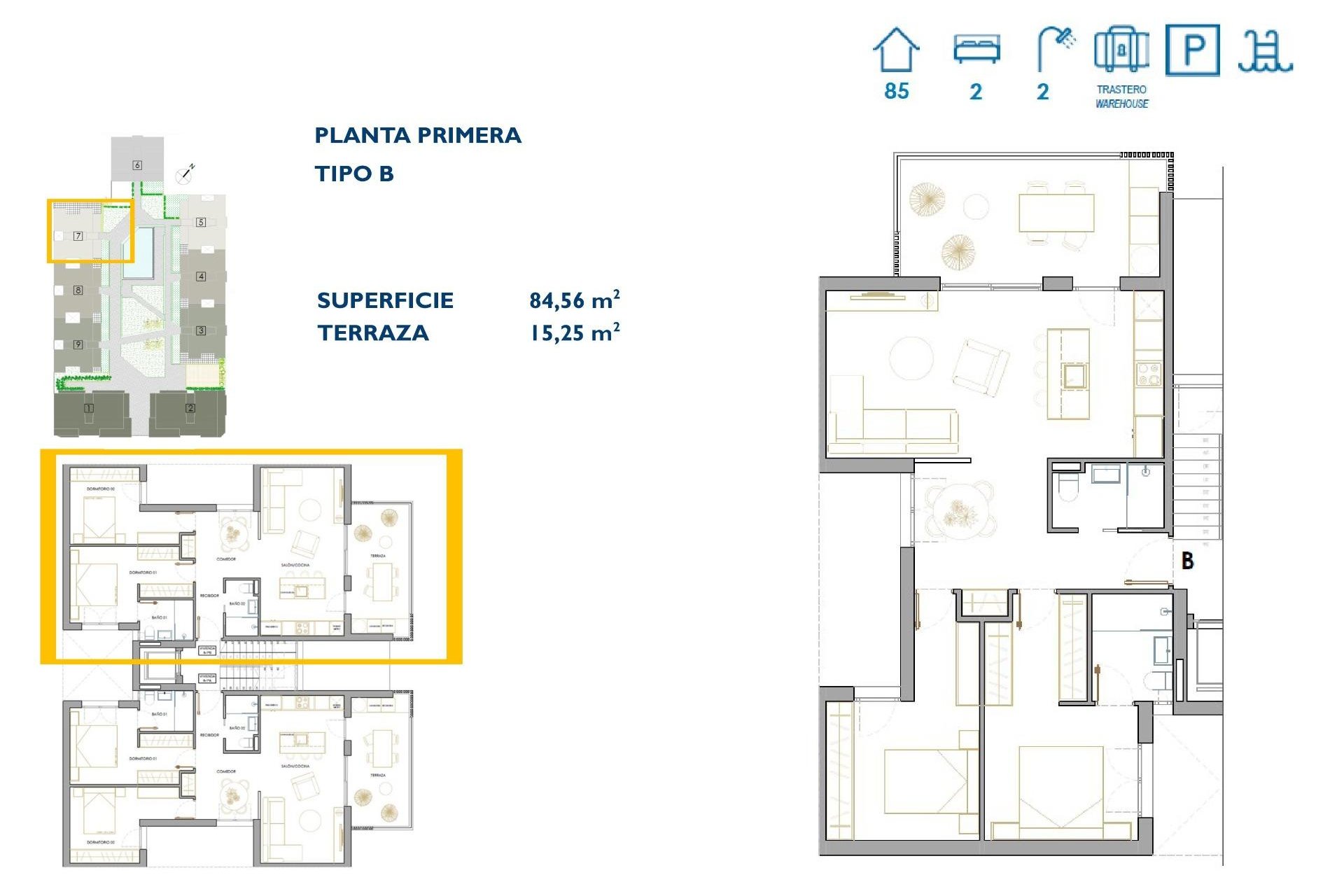 Nieuwbouw Woningen - Apartment -
San Pedro del Pinatar - Pueblo