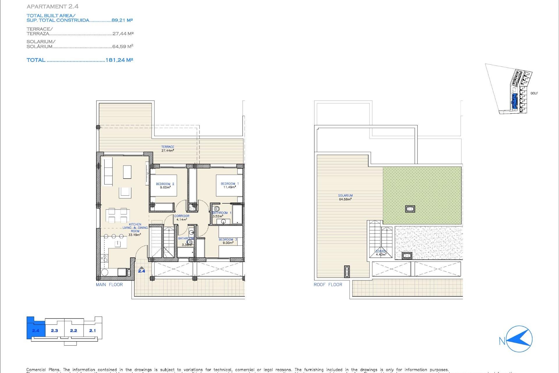 Nieuwbouw Woningen - Penthouse -
Los Alcazares - Serena Golf