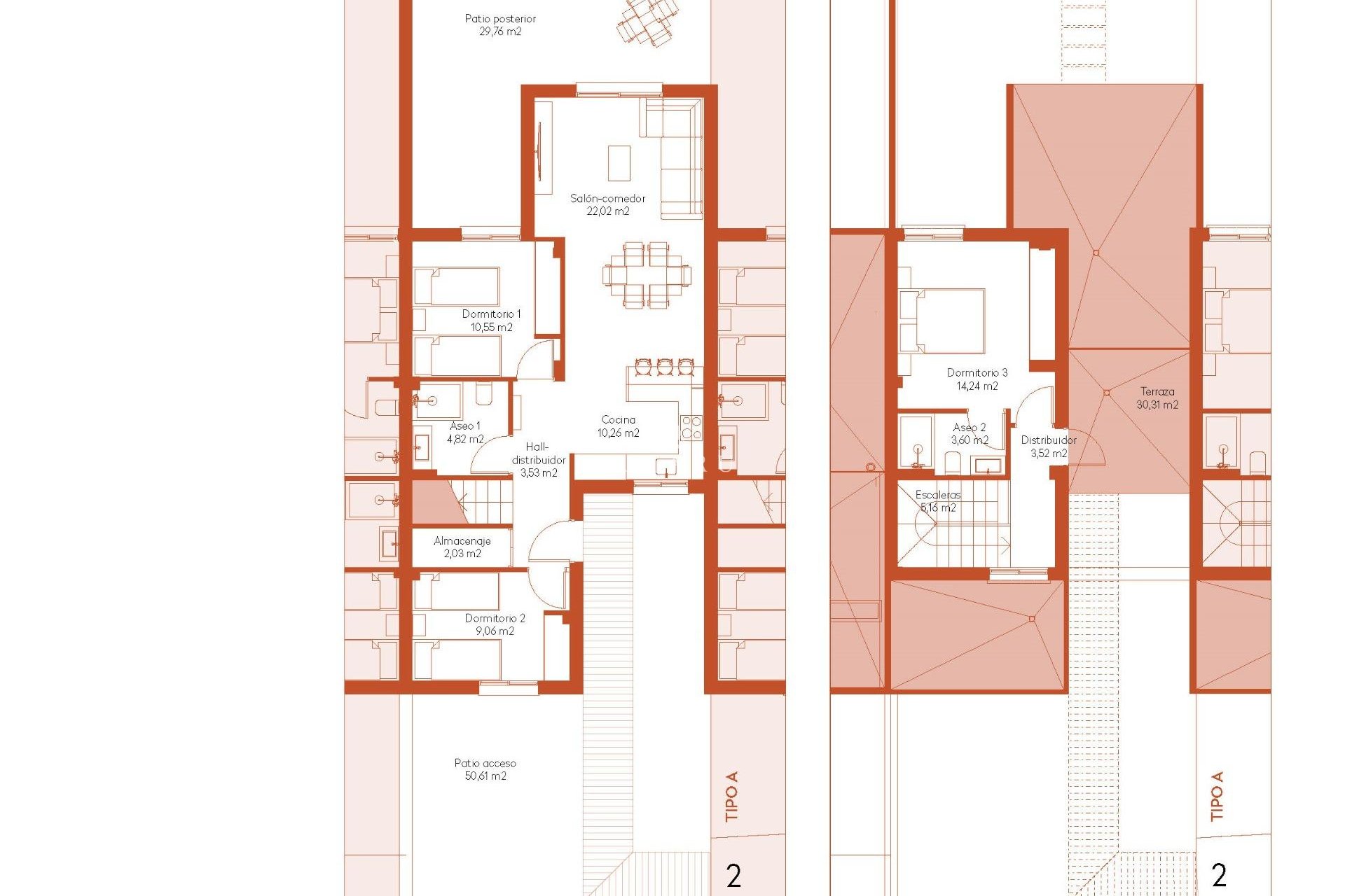 Nieuwbouw Woningen - Town House -
Banos y Mendigo - Altaona Golf