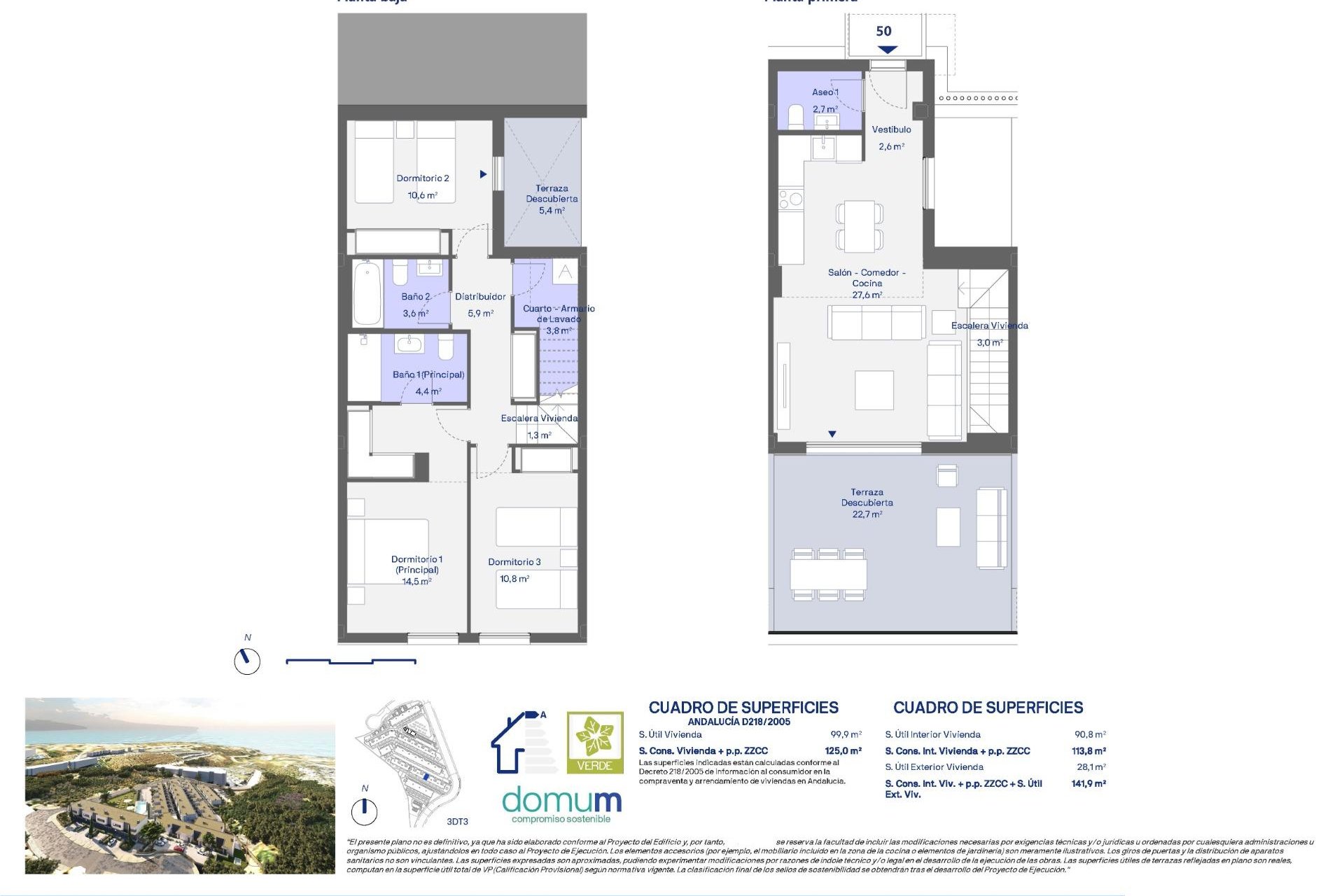 Nieuwbouw Woningen - Town House -
Manilva - Urb. Bahia de las Rocas