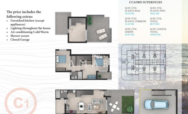 Nieuwbouw Woningen - Town House -
La Manga del Mar Menor - La Manga