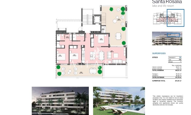 Nieuwbouw Woningen - Penthouse -
Torre Pacheco - Santa Rosalia Lake And Life Resort