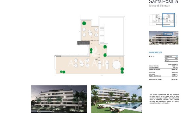 Nouvelle construction - Attique -
Torre Pacheco - Santa Rosalia Lake And Life Resort