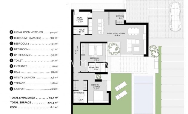 Nouvelle construction - Villa -
Banos y Mendigo - Altaona Golf