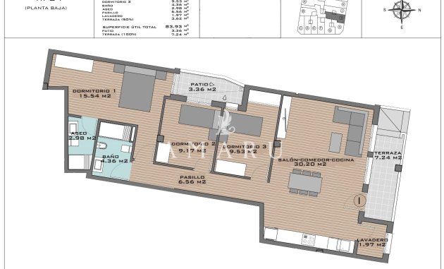 Nieuwbouw Woningen - Apartment -
Algorfa - Pueblo