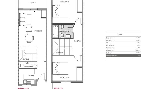 Nieuwbouw Woningen - Town House -
Mijas - Polarsol