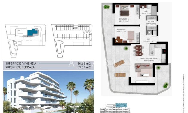 Nouvelle construction - Attique -
Pilar de la Horadada - Mil Palmeras