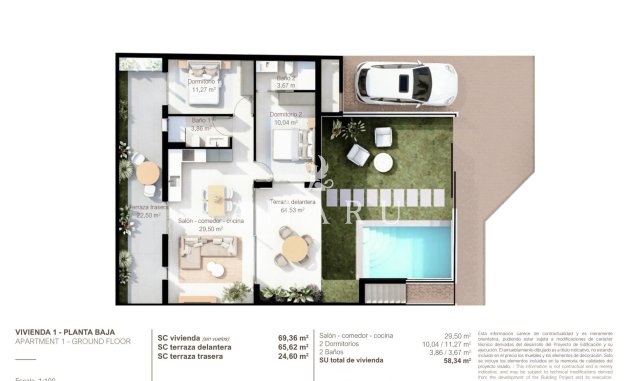 Nieuwbouw Woningen - Bungalow -
San Pedro del Pinatar - Lo Pagan
