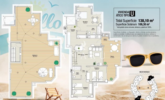 Nouvelle construction - Attique -
La Manga del Mar Menor - La Manga